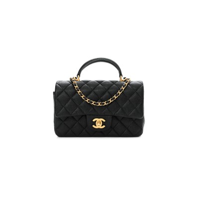 CHANEL MINI TOP HANDLE FLAP BAG AS2431 (20*12*6cm)